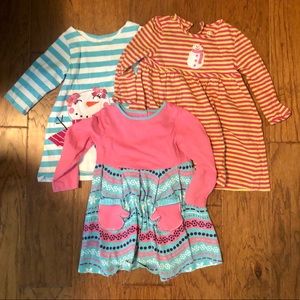 Three winter dresses